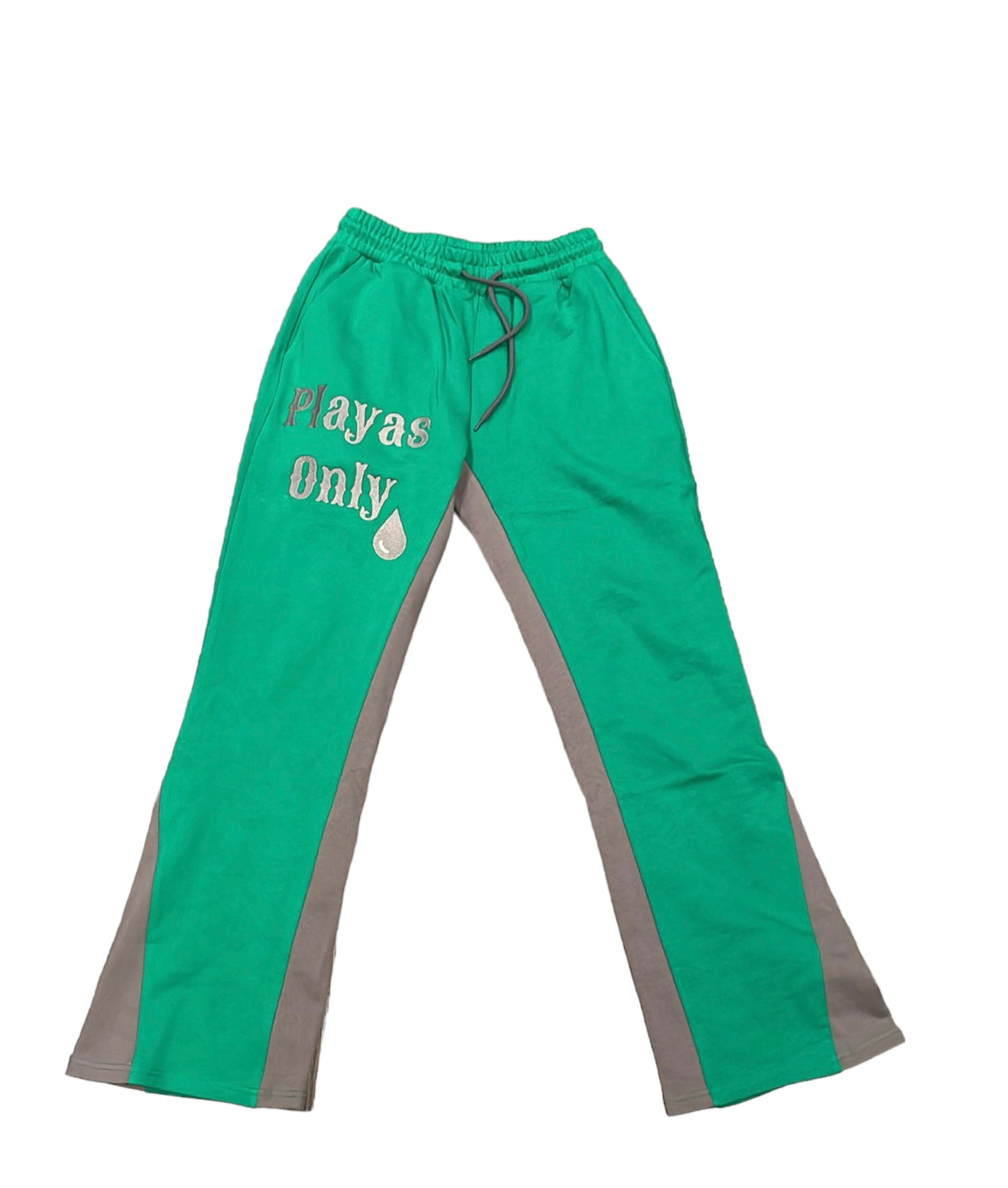 Money green stacks pants